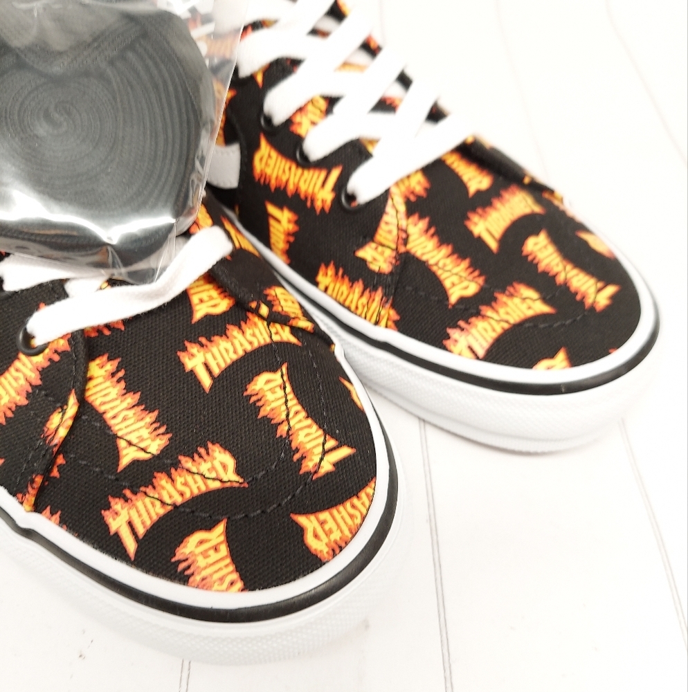 Vans Skate SK8-Hi Sneakers Thrasher Logo Shoes - Picture 7 of 12